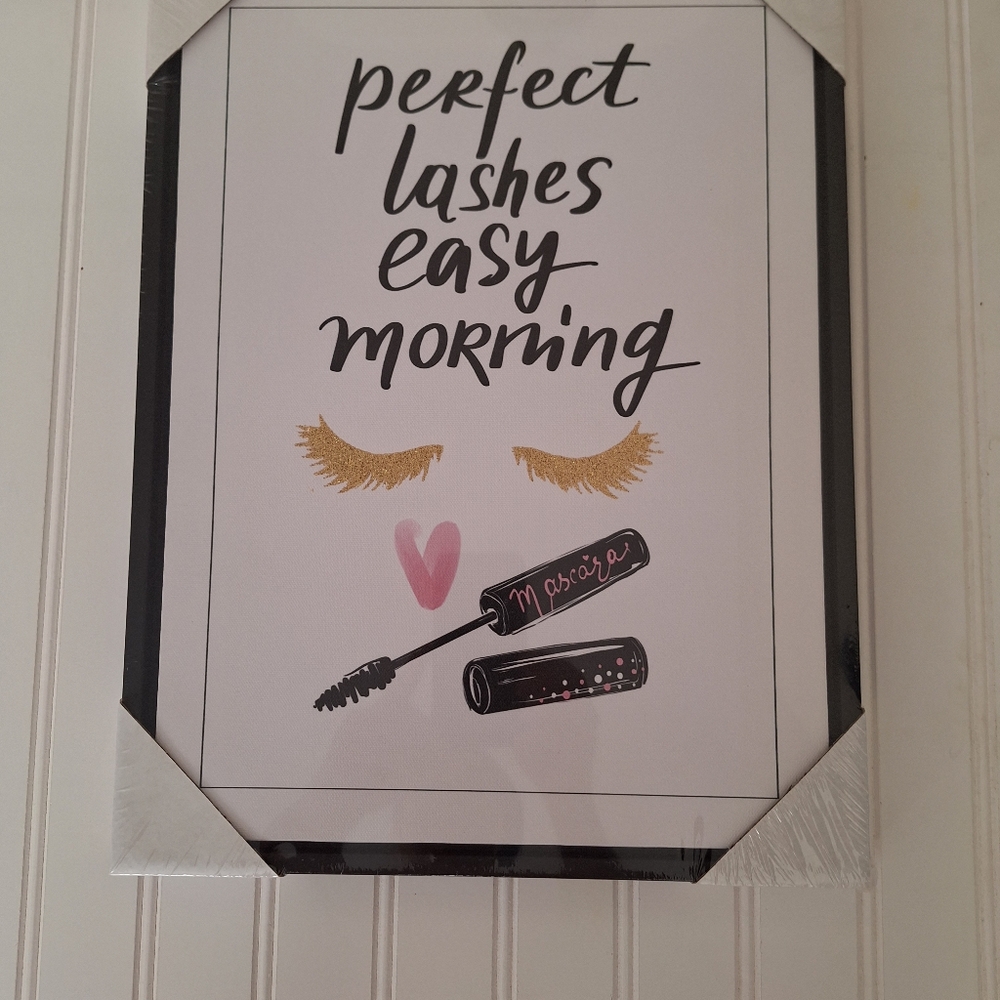 wall pictured art PERFECT LASHES EASY MORNING